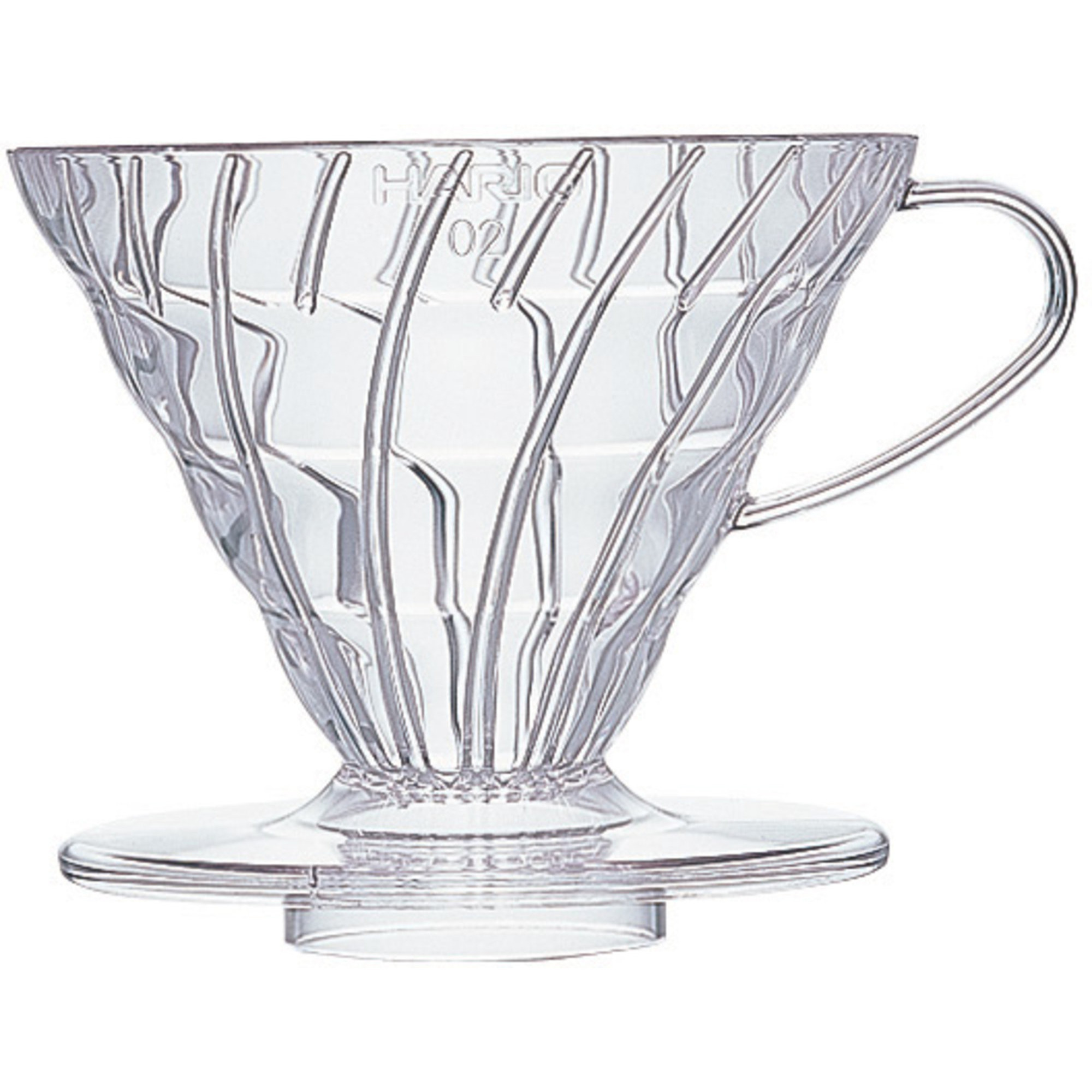 2 Cup Dripper V60 Klar Plast fra Hario