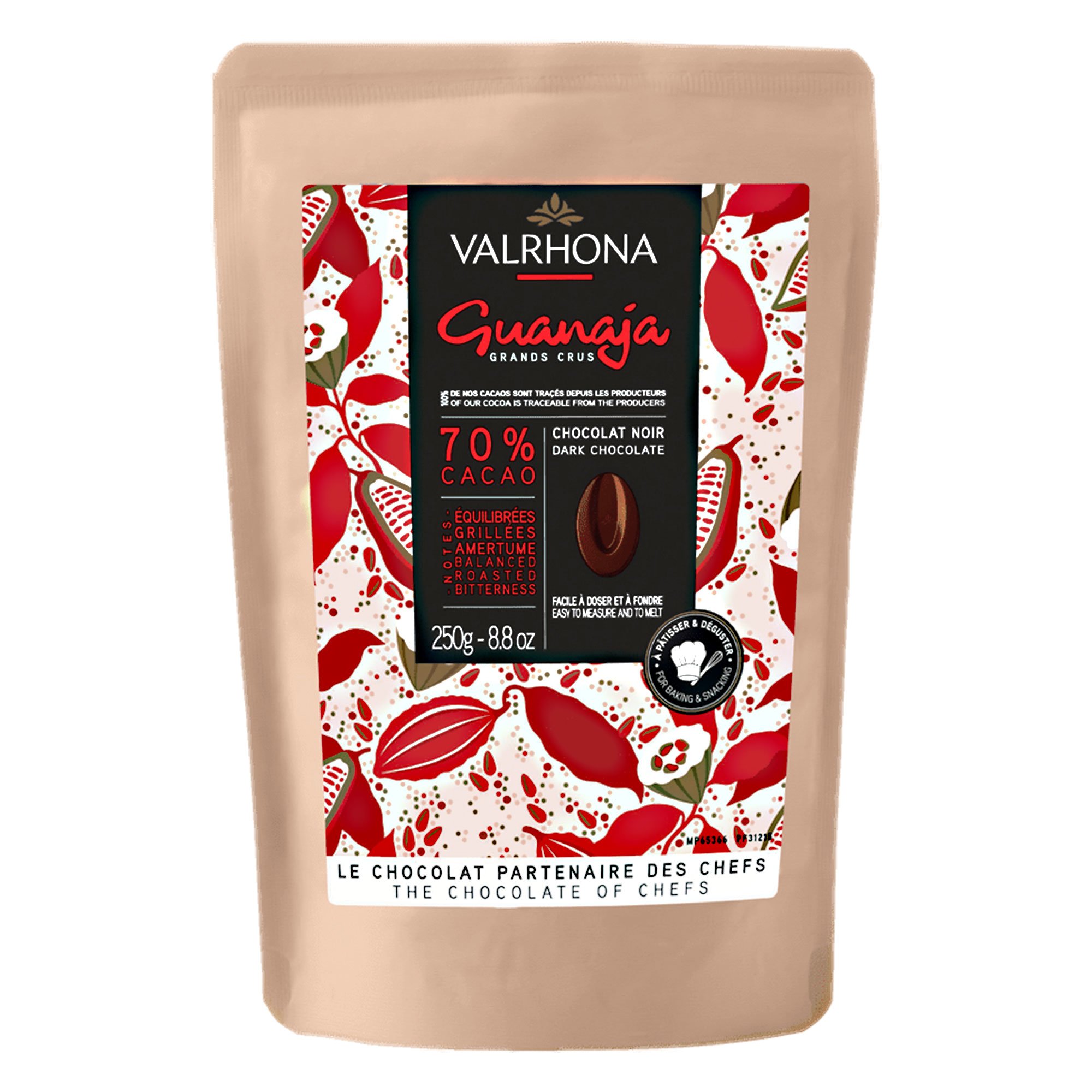 Guanaja 70% Mørk Chokolade, 250 G fra Valrhona
