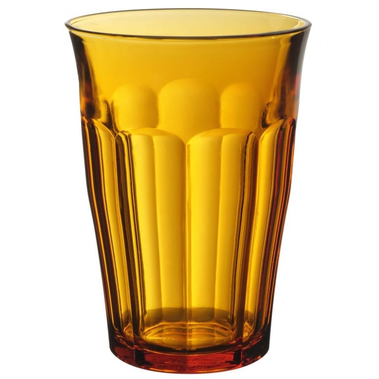 Picardie Glas 36 Cl, 6 Stk., Amber fra Duralex