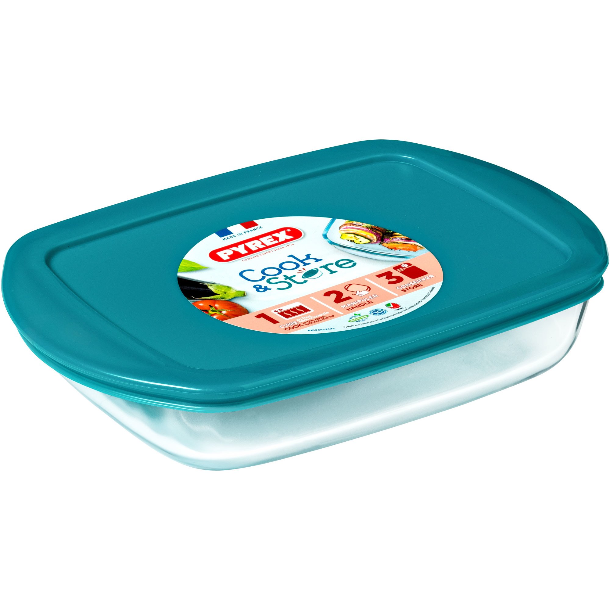 Cook & Store Glasform Med Låg 0,8 Liter fra Pyrex