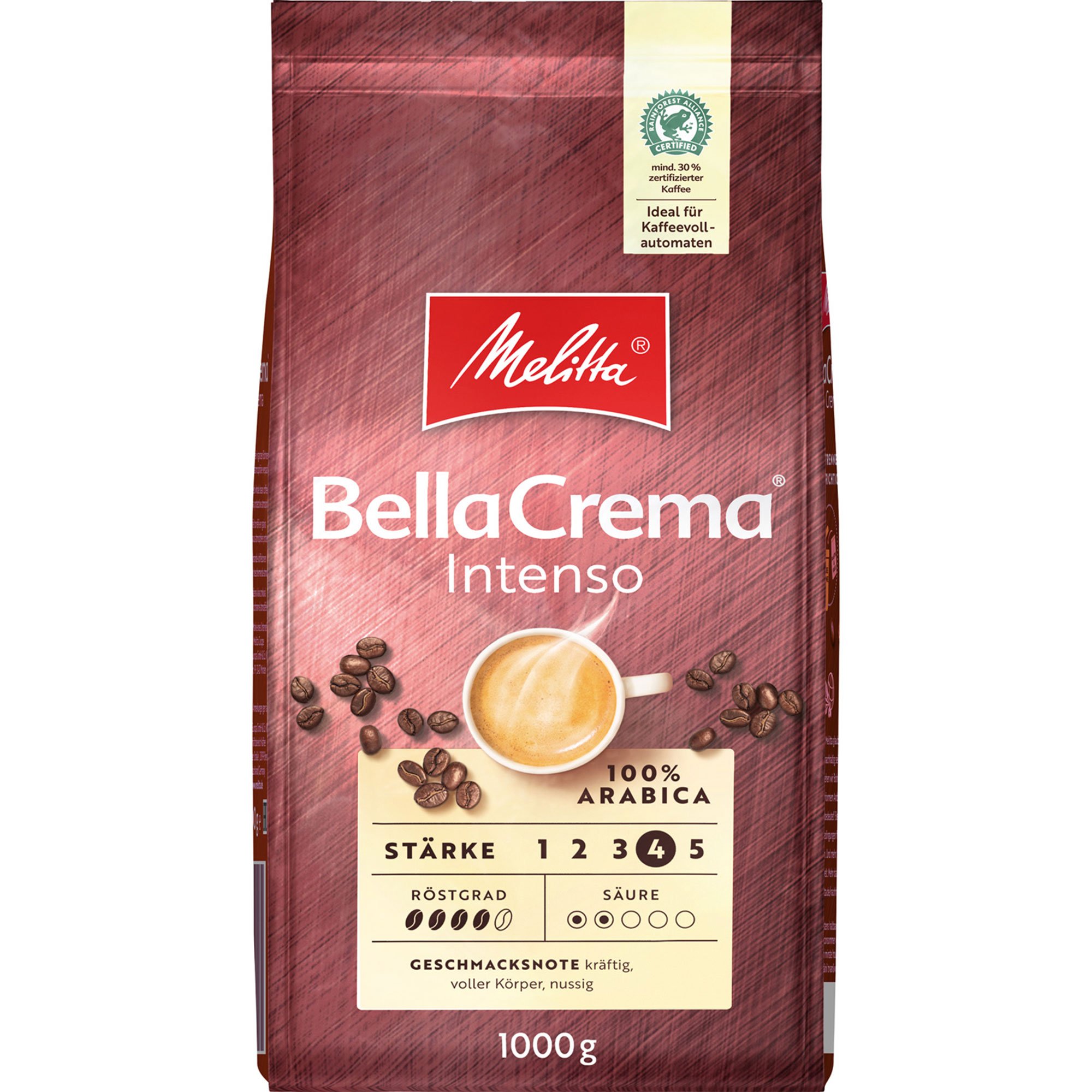 Kaffebønner Bella Crema Intenso 1 Kg fra Melitta