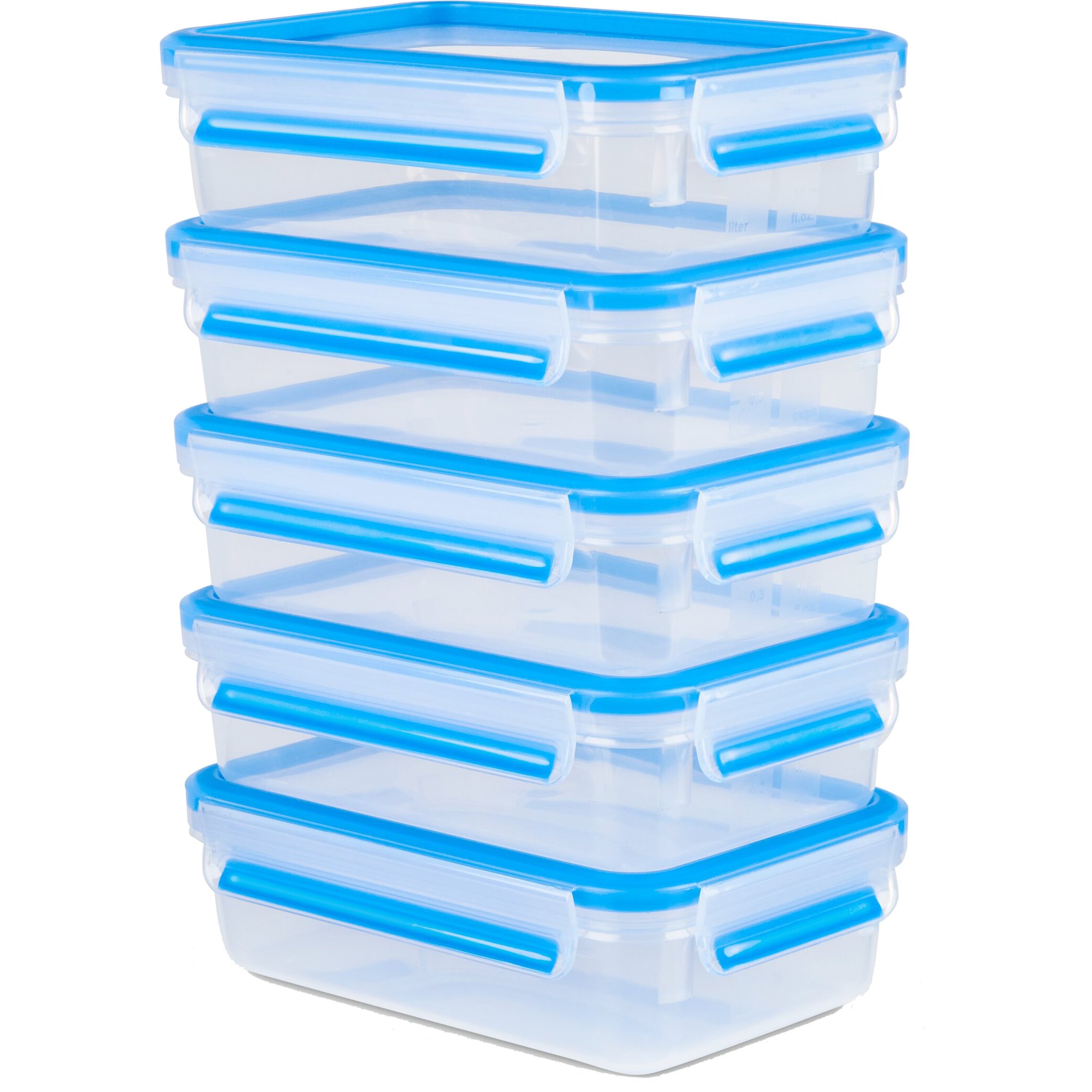 Masterseal Fresh Mealprep 5 X 0,8 Liter fra Tefal