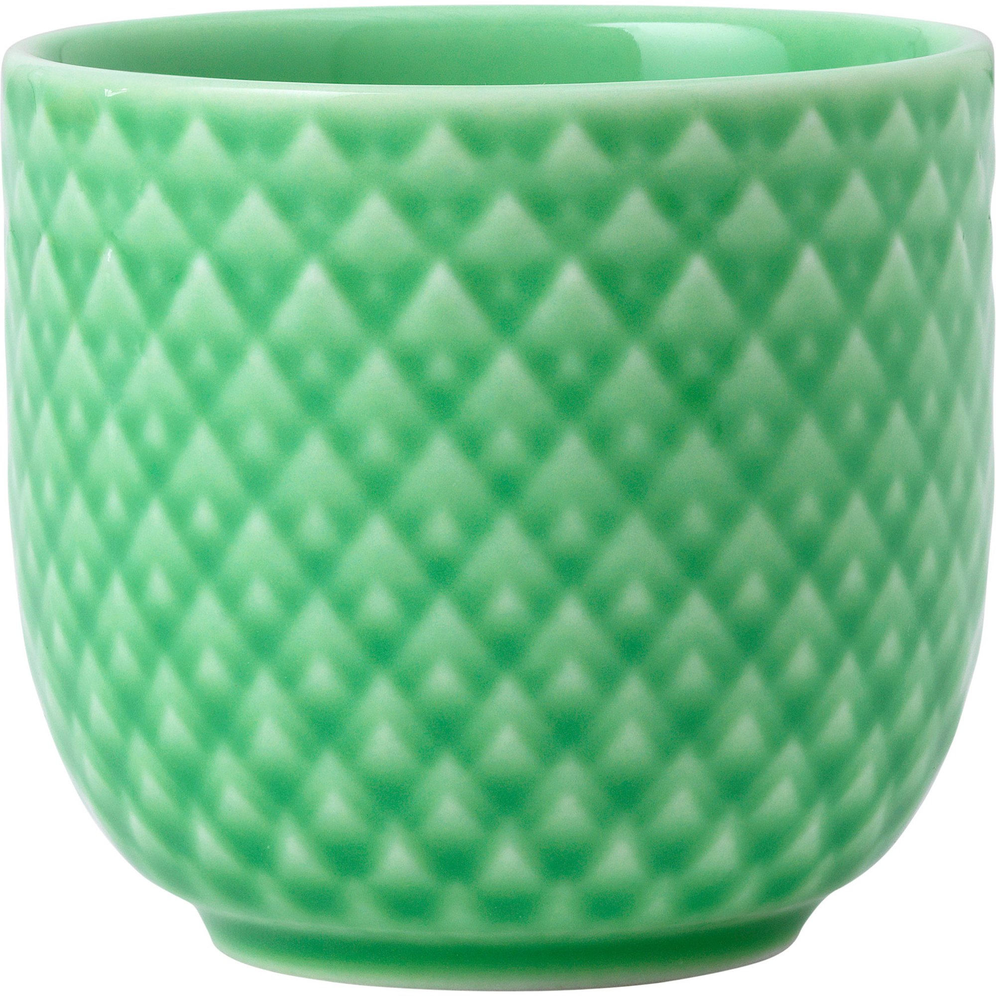Rhombe Color æggebæger 5 Cm. Grøn fra Lyngby Porcelæn