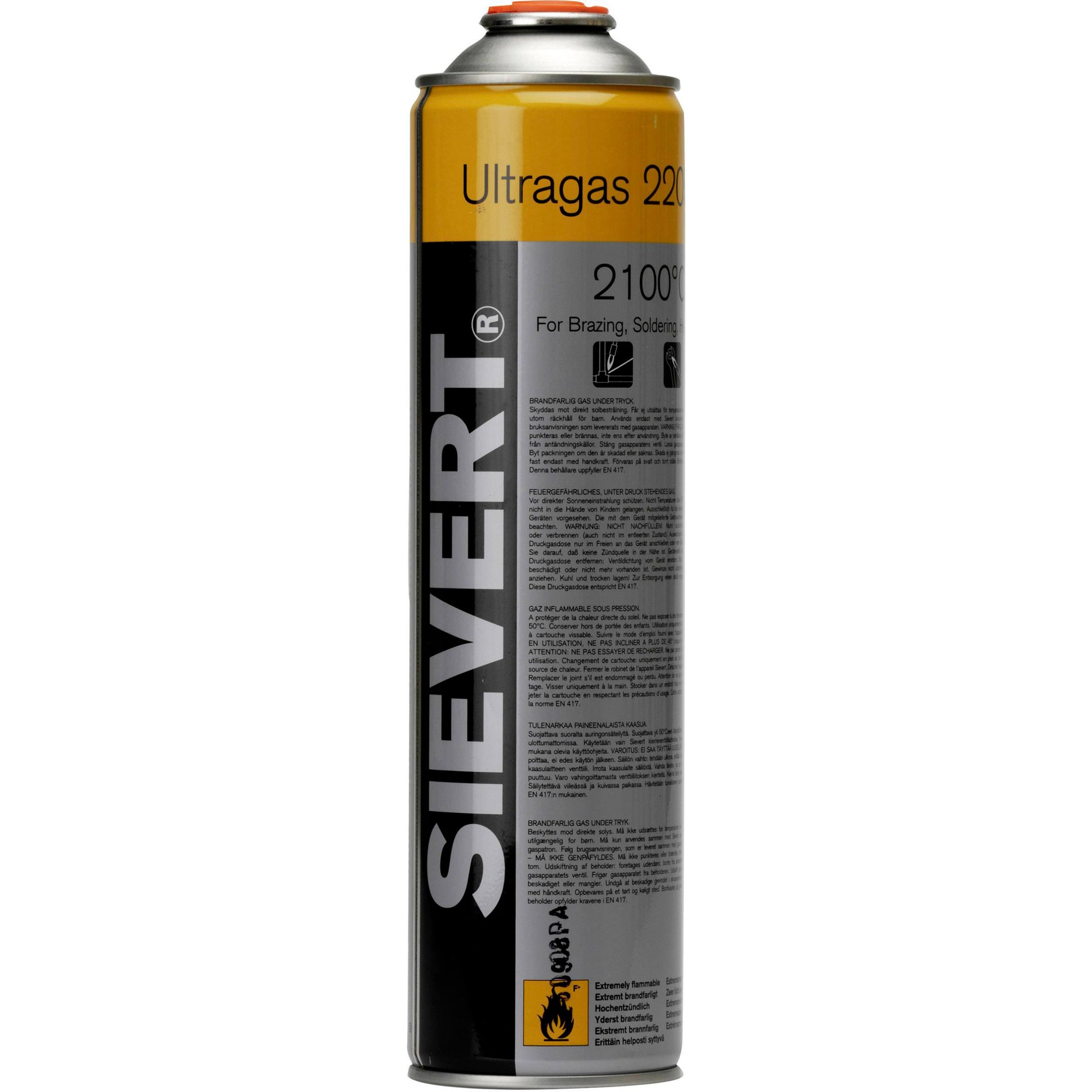 Cartridge Ultragas 210 G fra Sievert