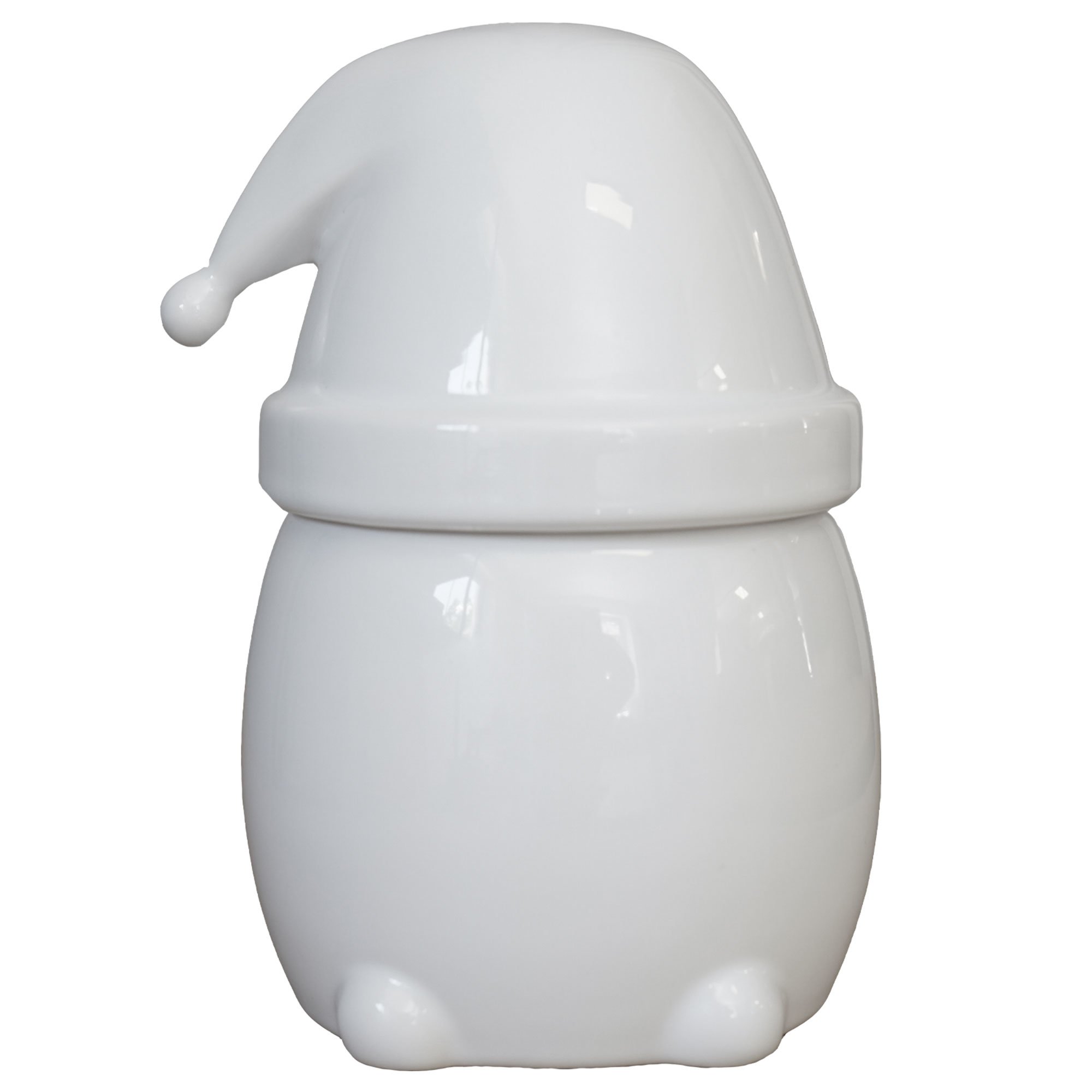 Eating Santa Skål, 12,5 Cm, Small, Shiny White fra Dbkd