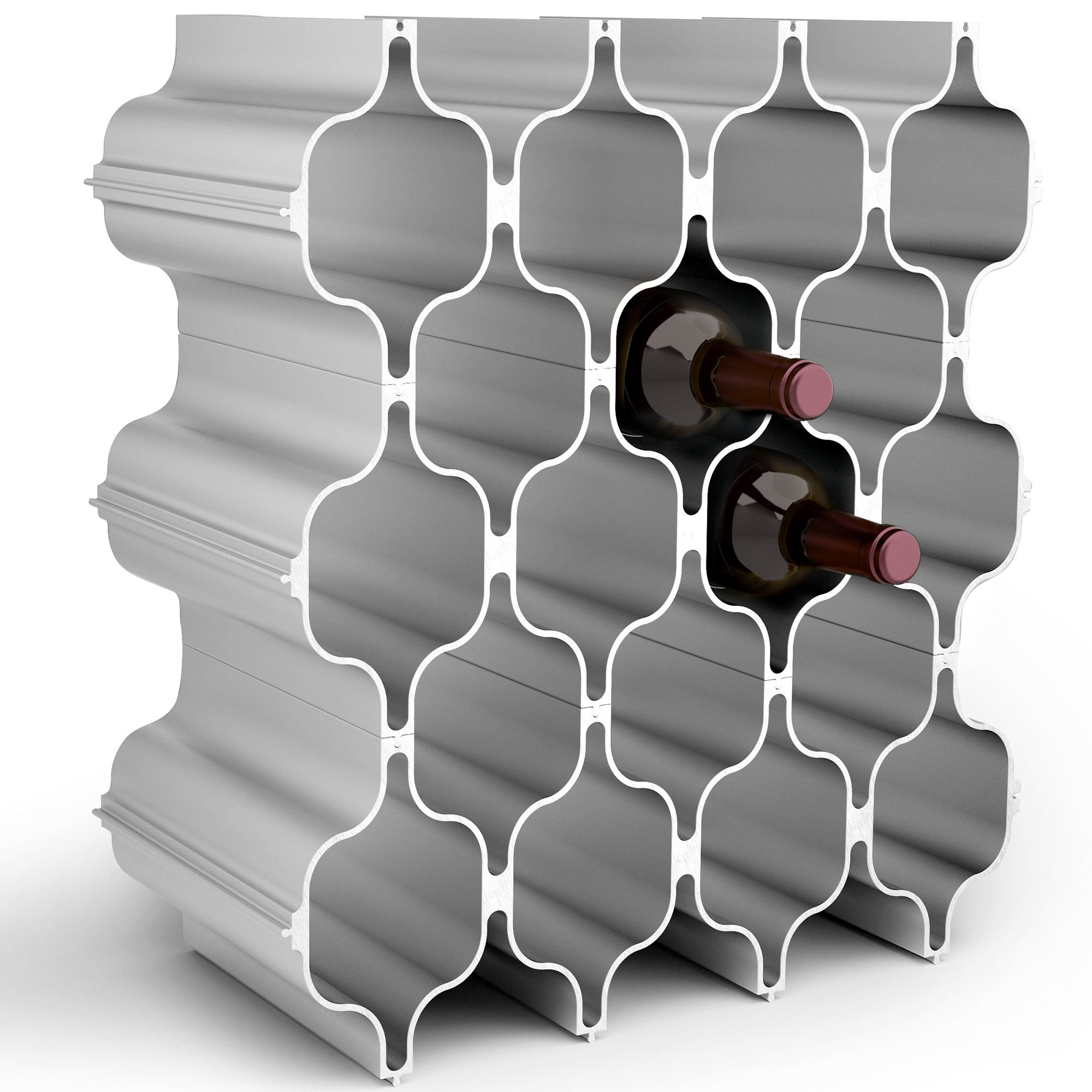 Hex Vinholder, Aluminium, Bulkpak fra Born In Sweden