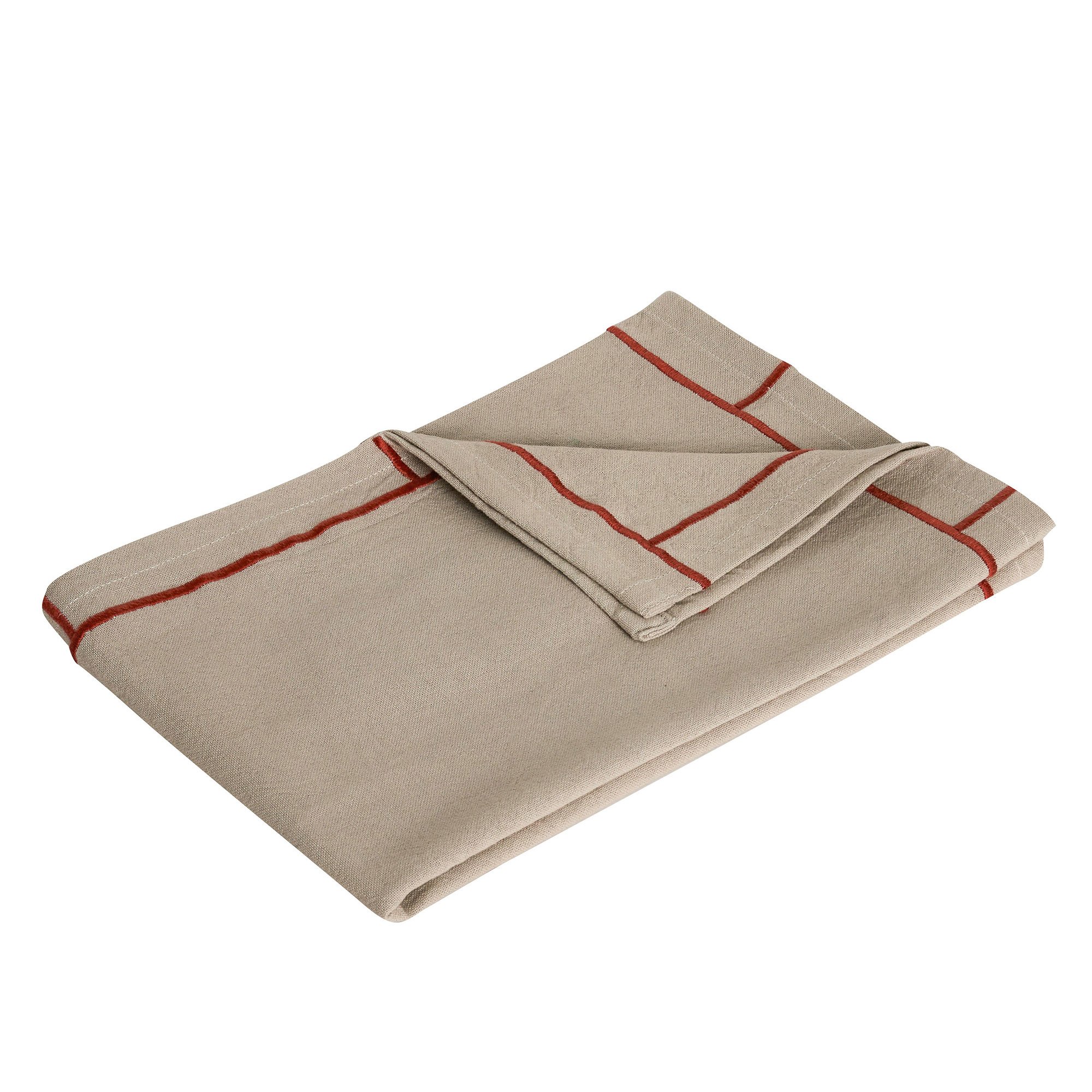 Easypeasy Viskestykke, Beige Rød fra Hübsch