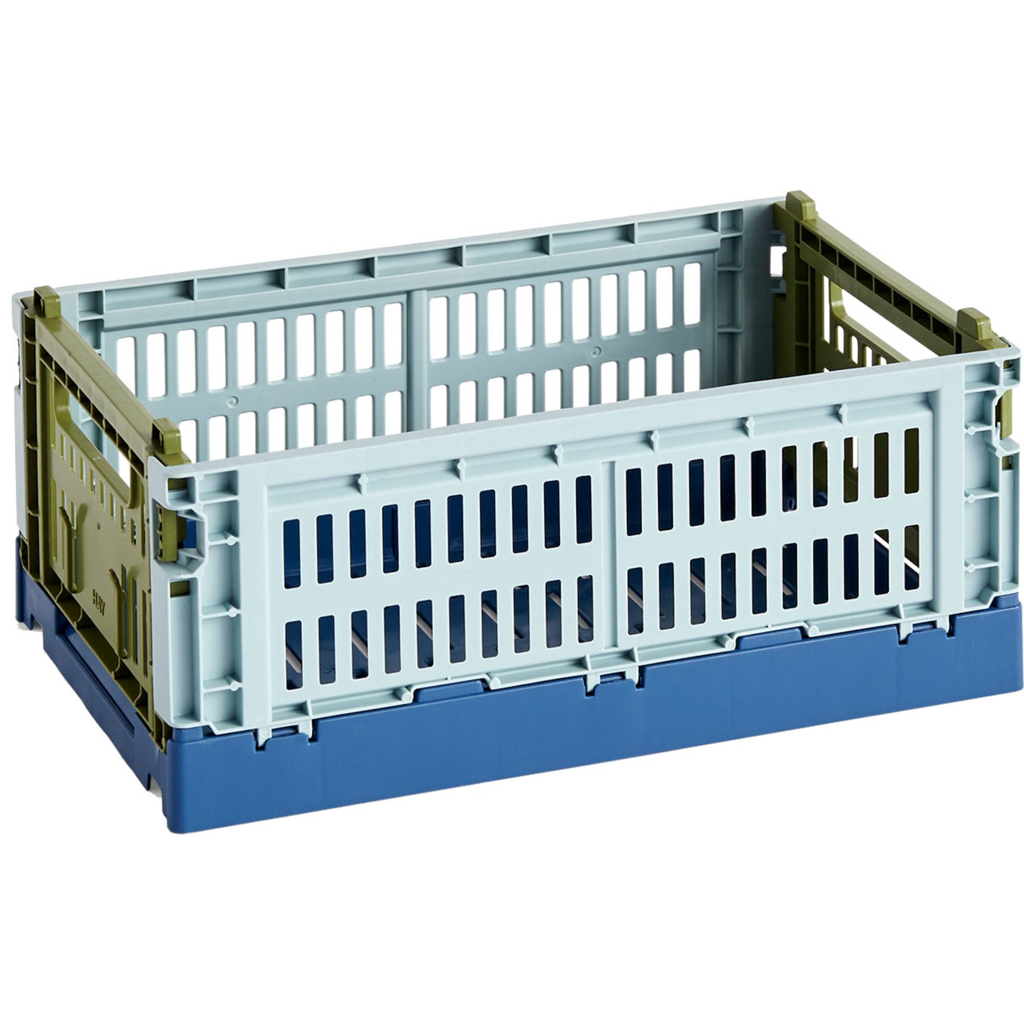 Colour Crate Mix Opbevaringskasse Small, Dusty Blue fra Hay