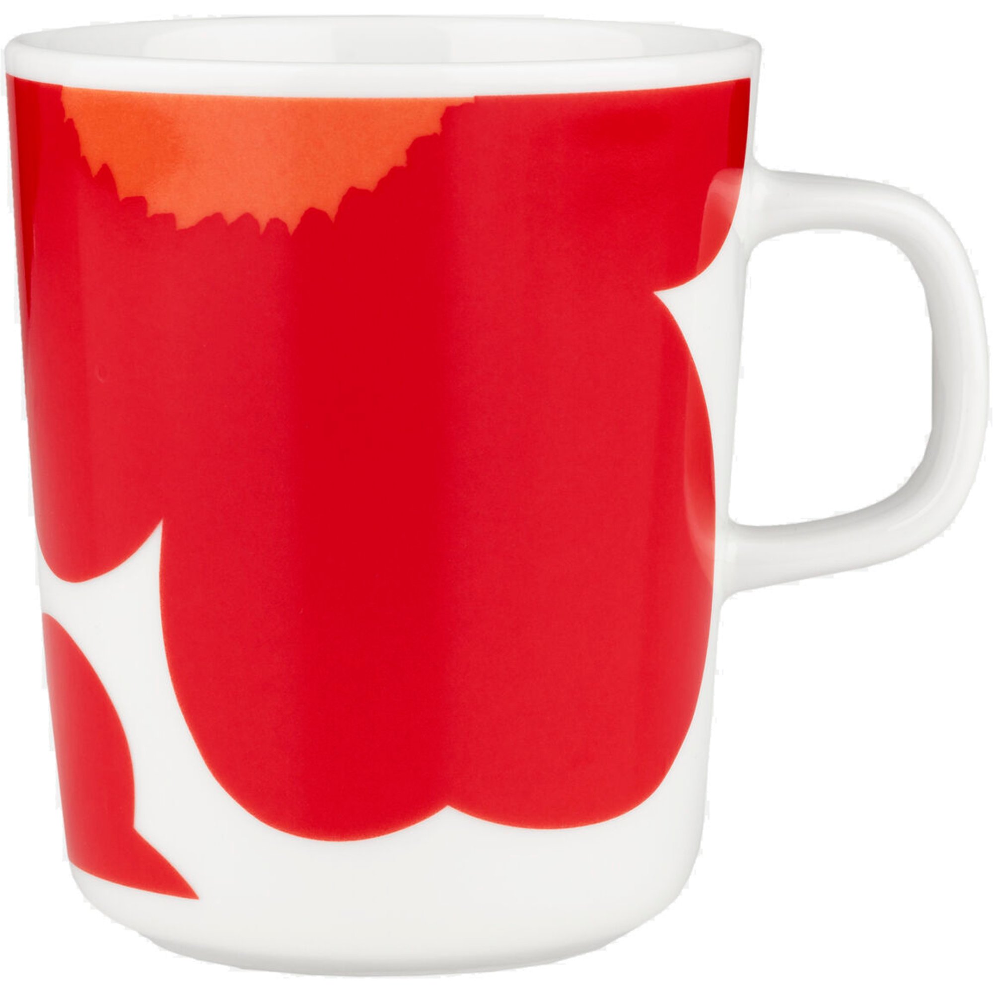 Iso Unikko Oiva Krus 2,5 Dl, Hvid Rød fra Marimekko