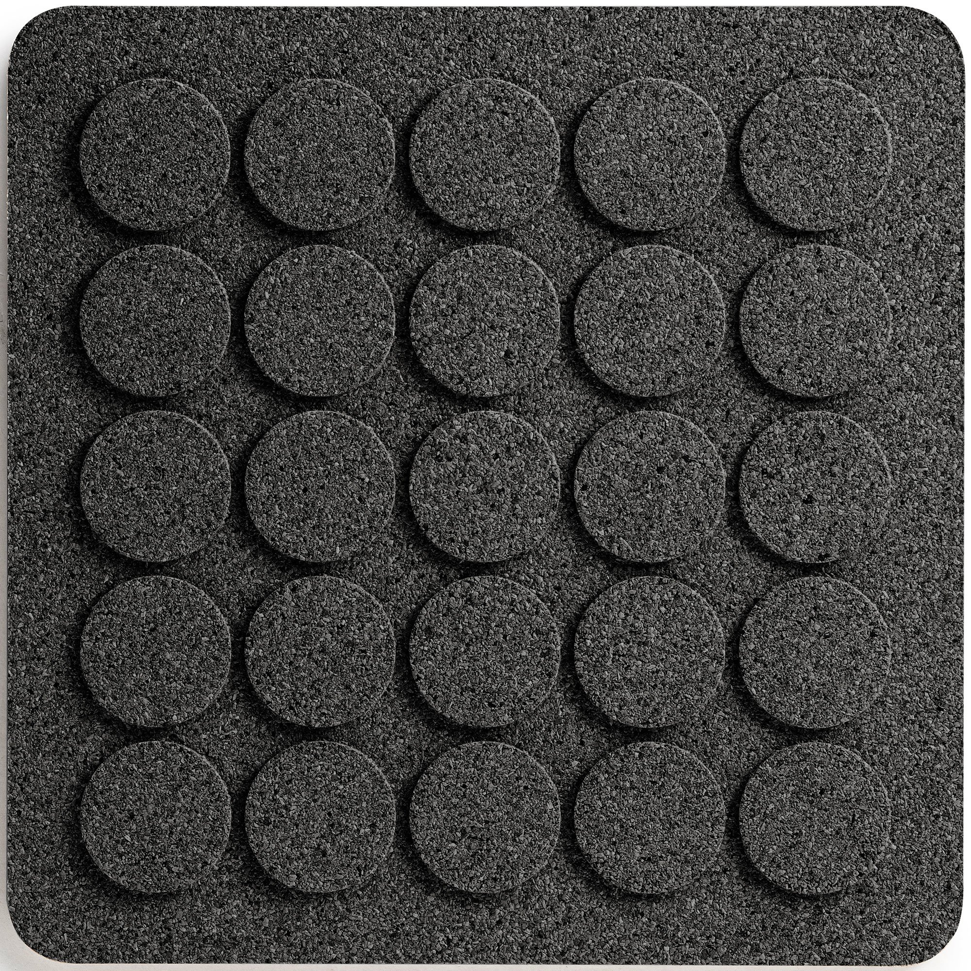 Square Dots Bordskåner, 20 X 20 Cm, Kork fra Born In Sweden