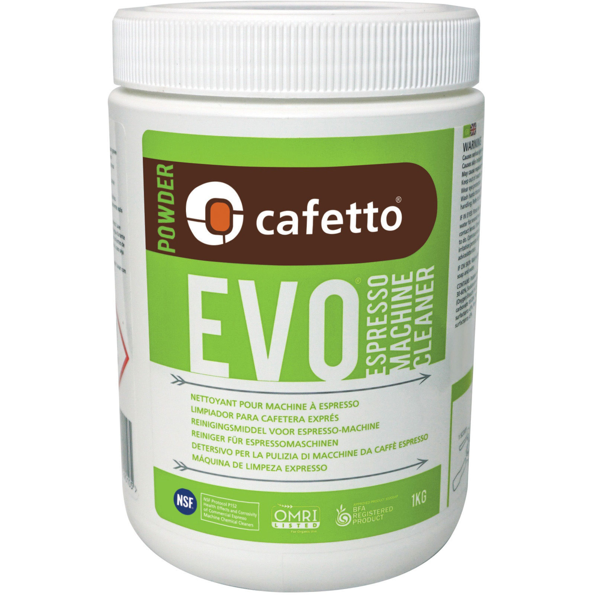 Evo Rengøringspulver Til Espressomaskine 1 Kg fra Cafetto