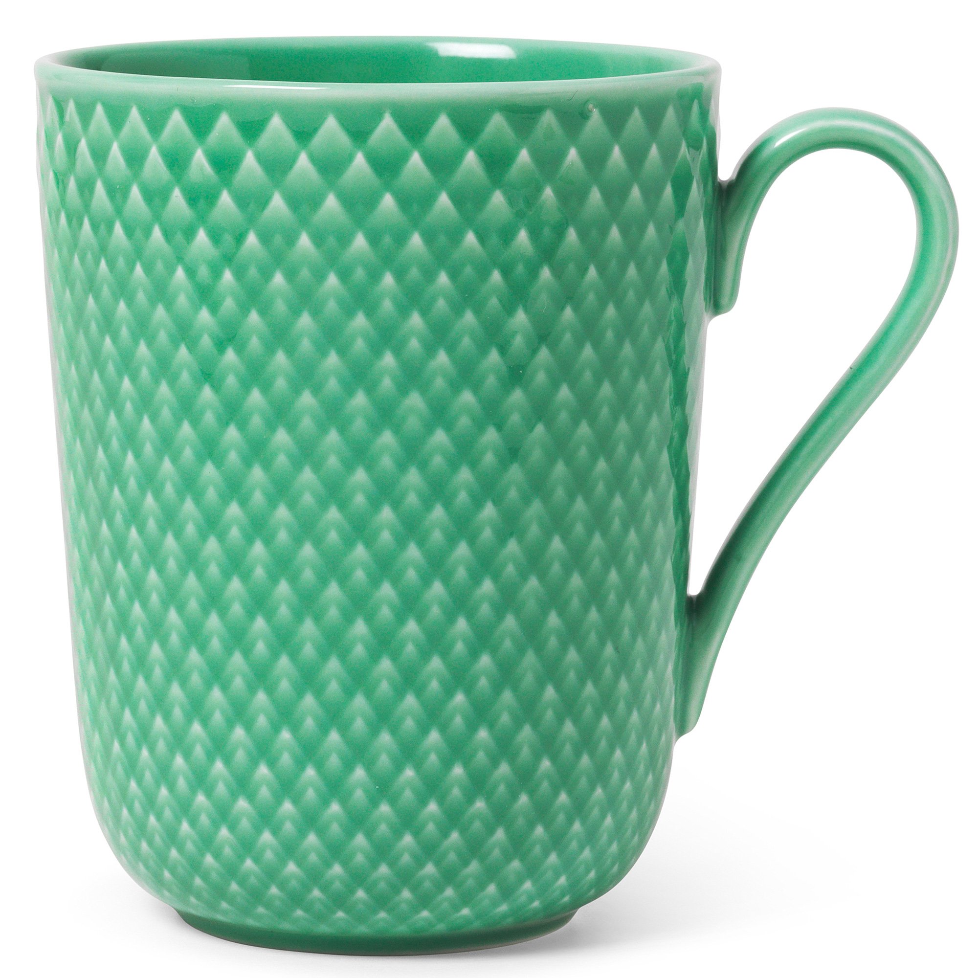 Rhombe C. Krus Med Hank 33 Cl, Grøn fra Lyngby Porcelæn