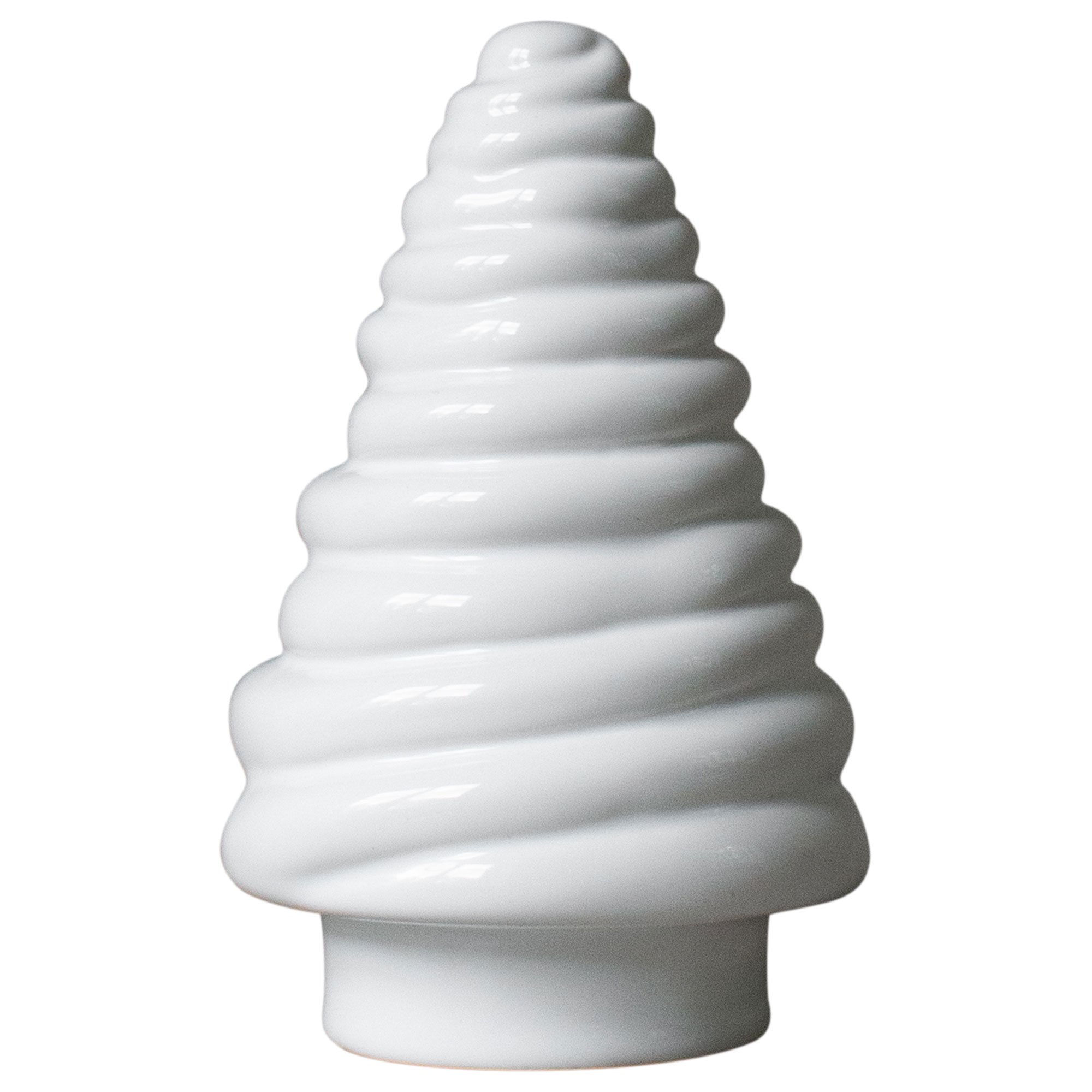 Curl Tree Pyntegran, 13 Cm, Shiny White fra Dbkd