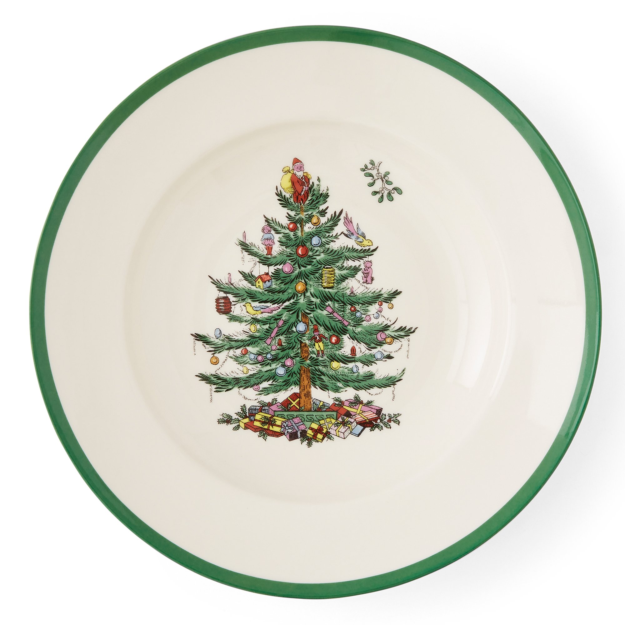 Christmas Tree Dyb Tallerken ø23 fra Spode