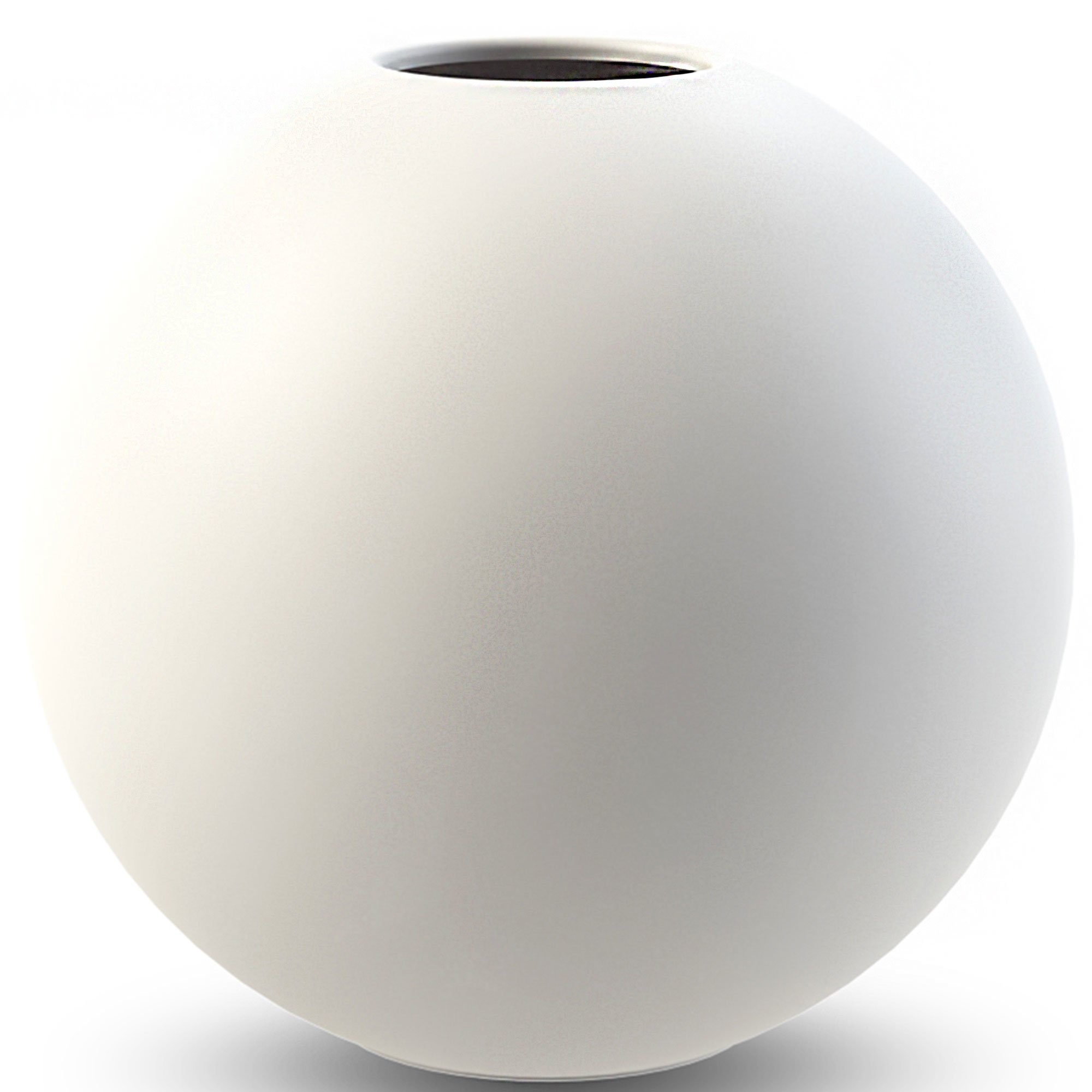 Ball Vase, 10 Cm, White fra Cooee Design
