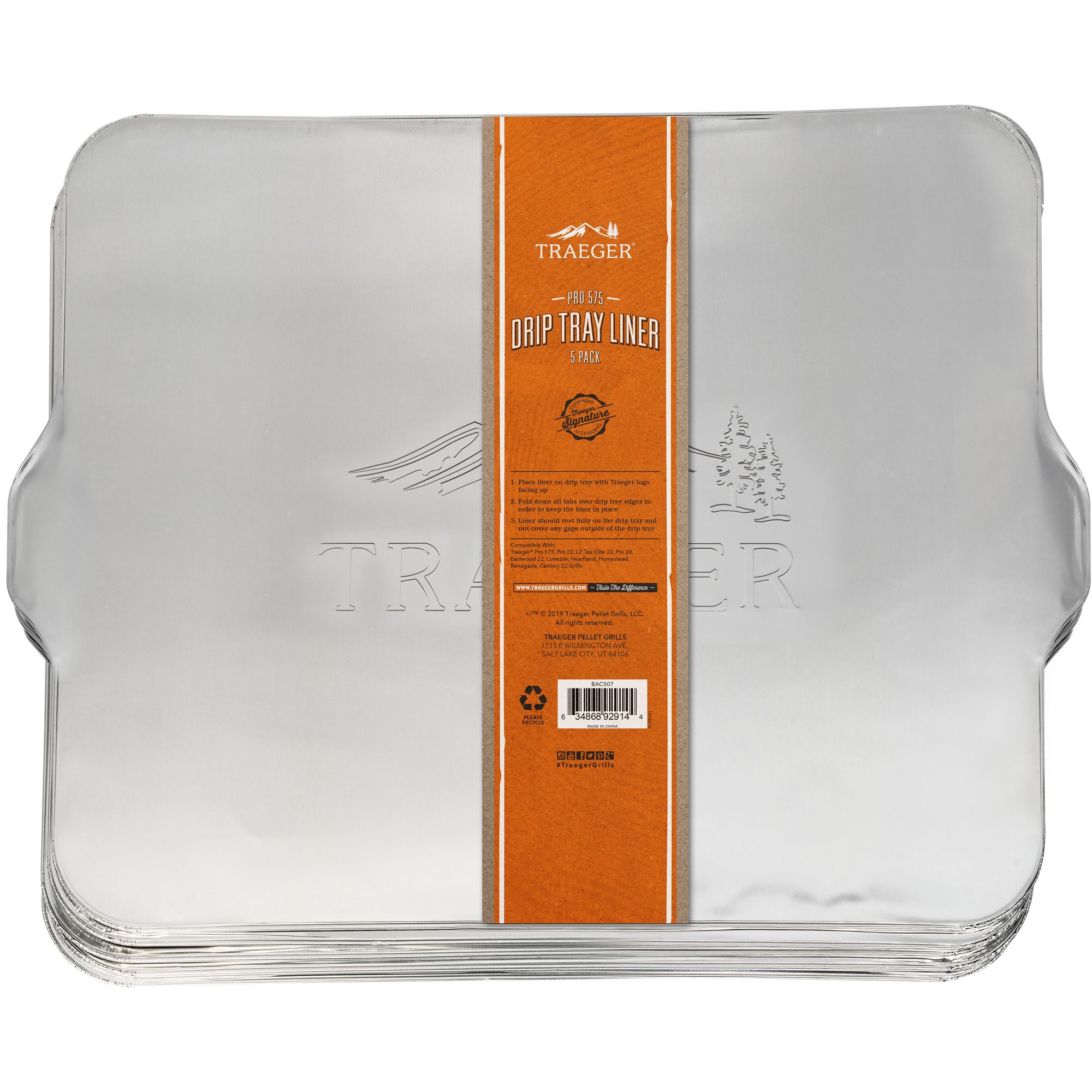 Pro 575 22 Folieunderlägg (5 Pack) fra Traeger