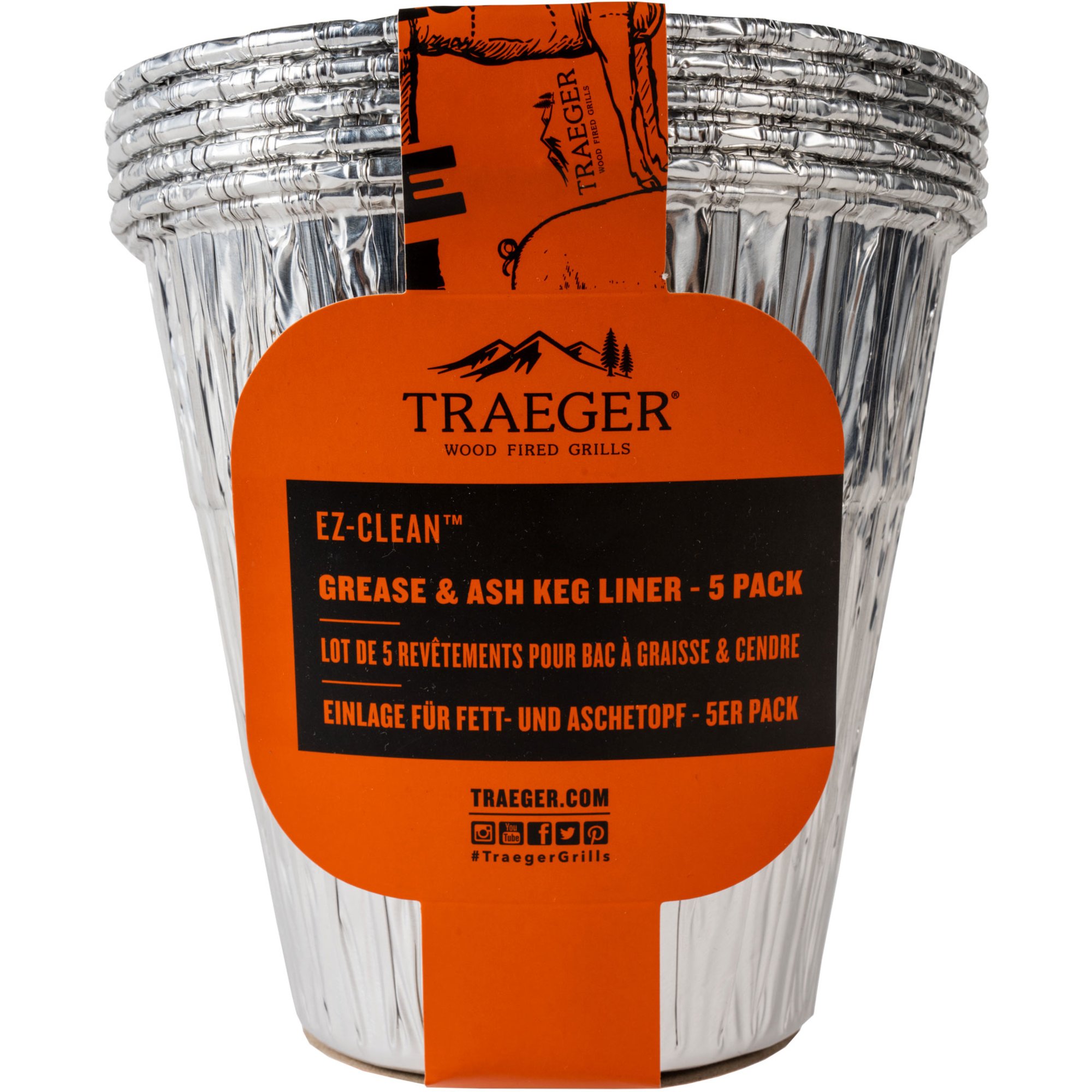 Ez Clean Folieform (5 Pack) fra Traeger