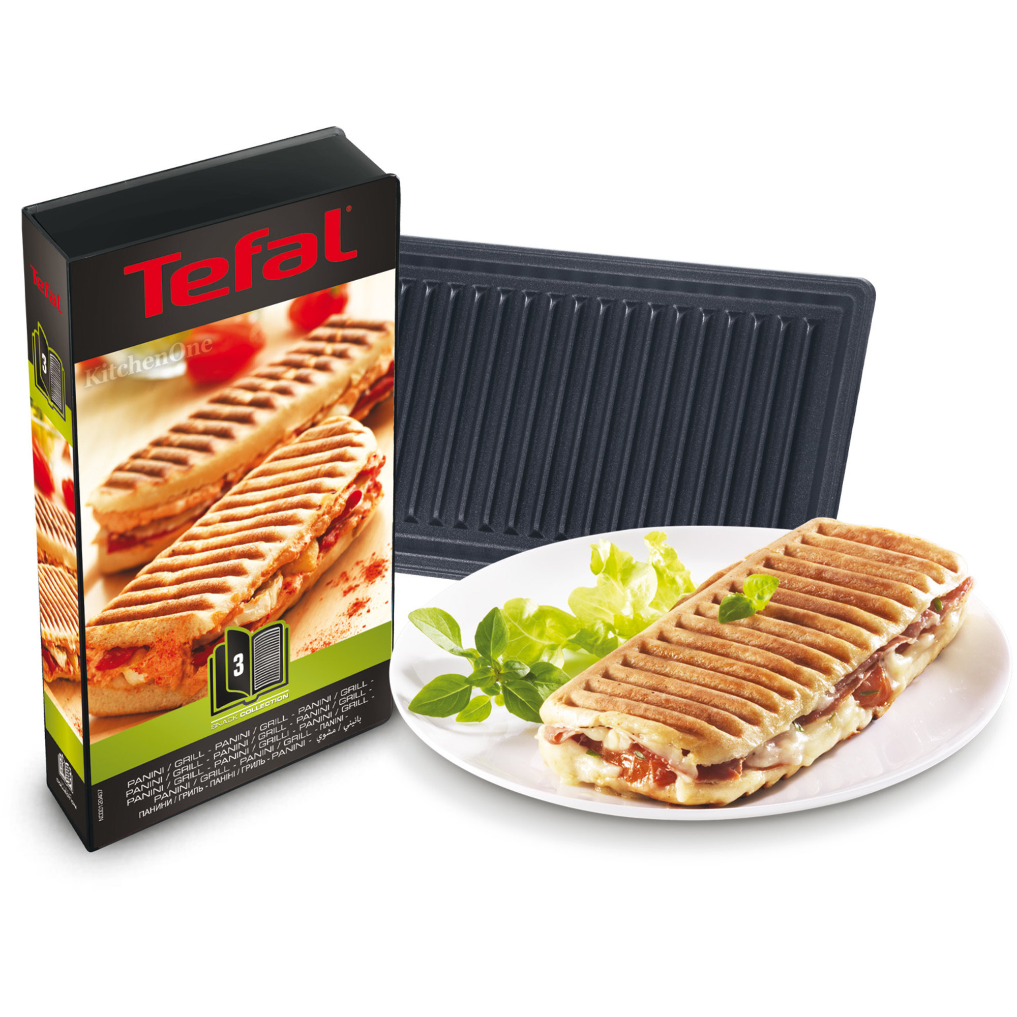 Snack Collection Plader: Panini (3) fra Tefal