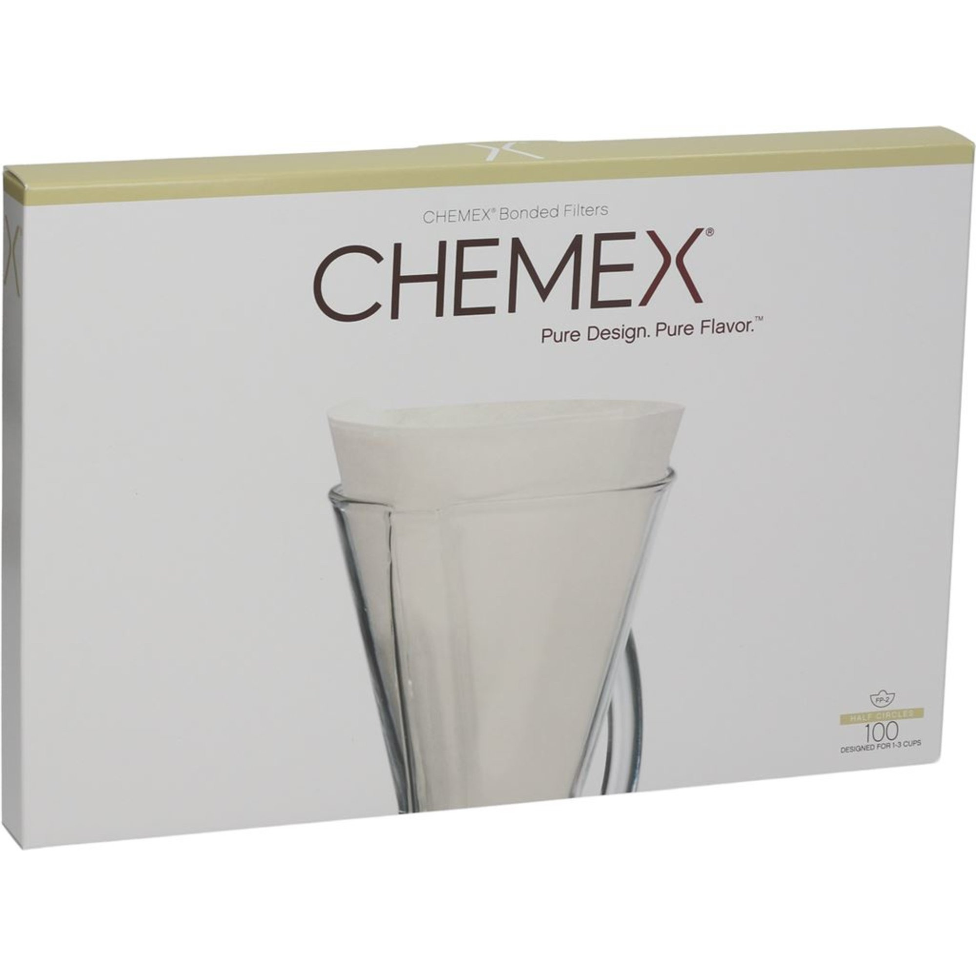 Fp 2 Kaffefilter (1 3 Kopper), 100 Stk. fra Chemex