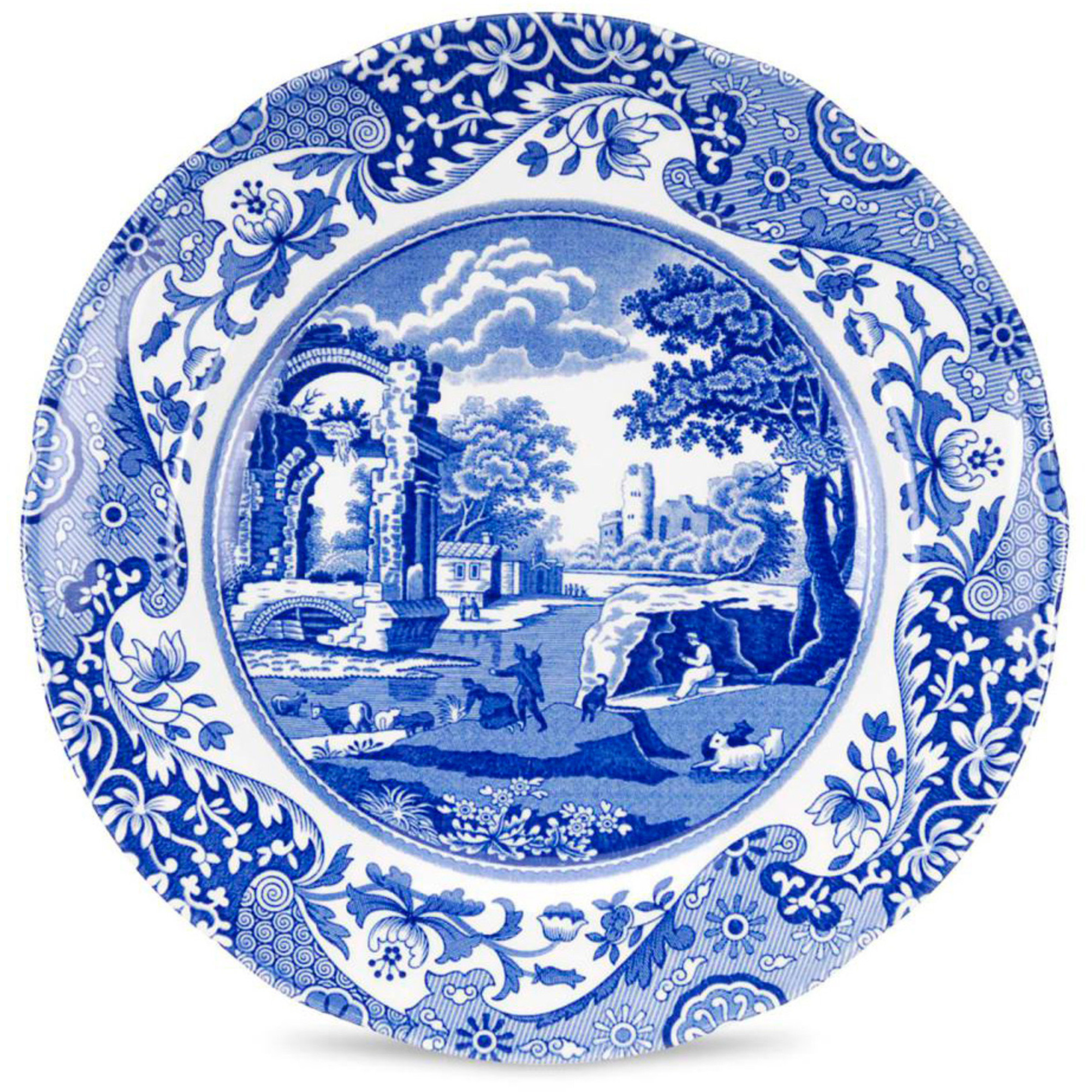 Desserttallerken 'blue Italian', 20 Cm fra Spode
