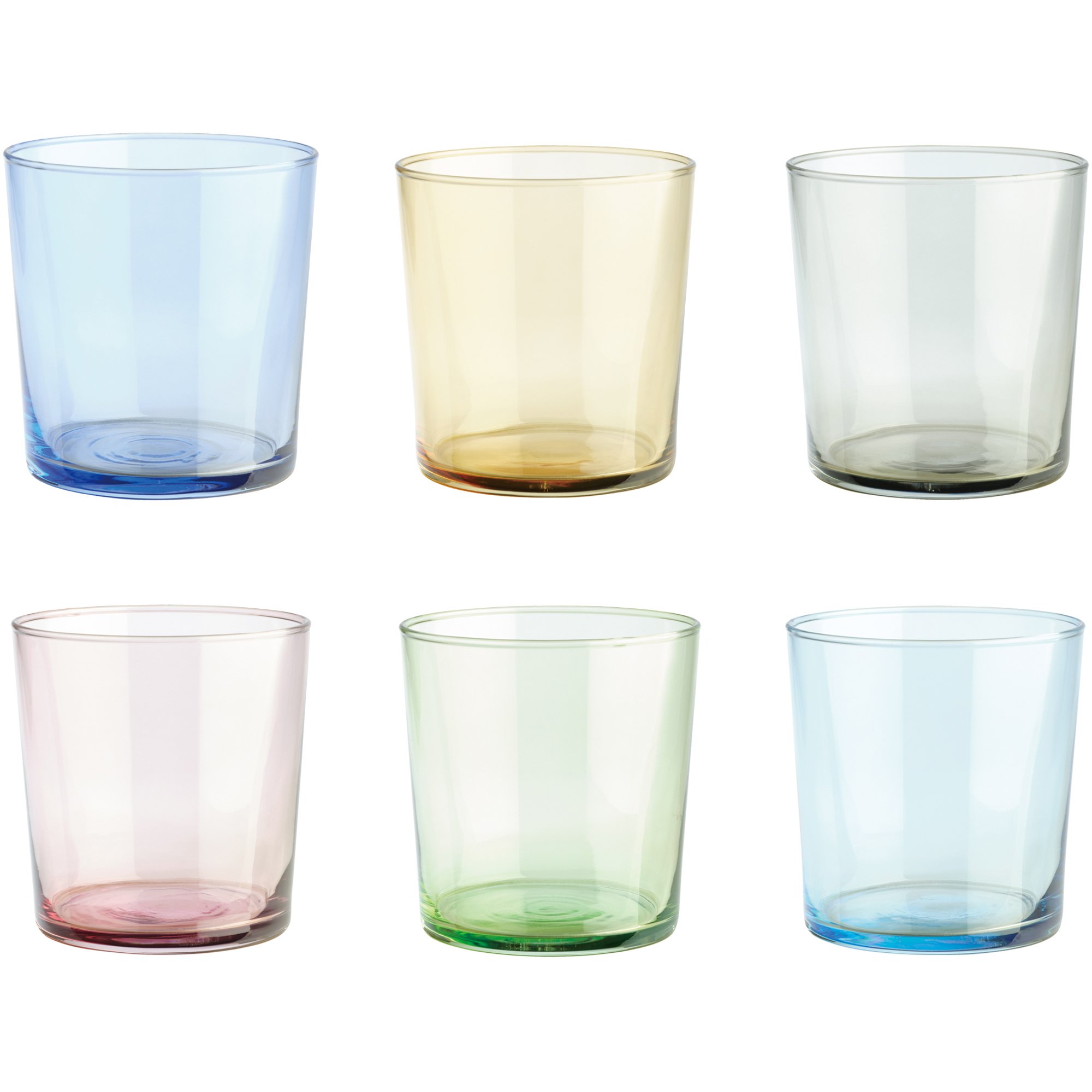 Drikkeglas, 34,5 Cl, Blandede Farver, 6 Stk. fra Aida