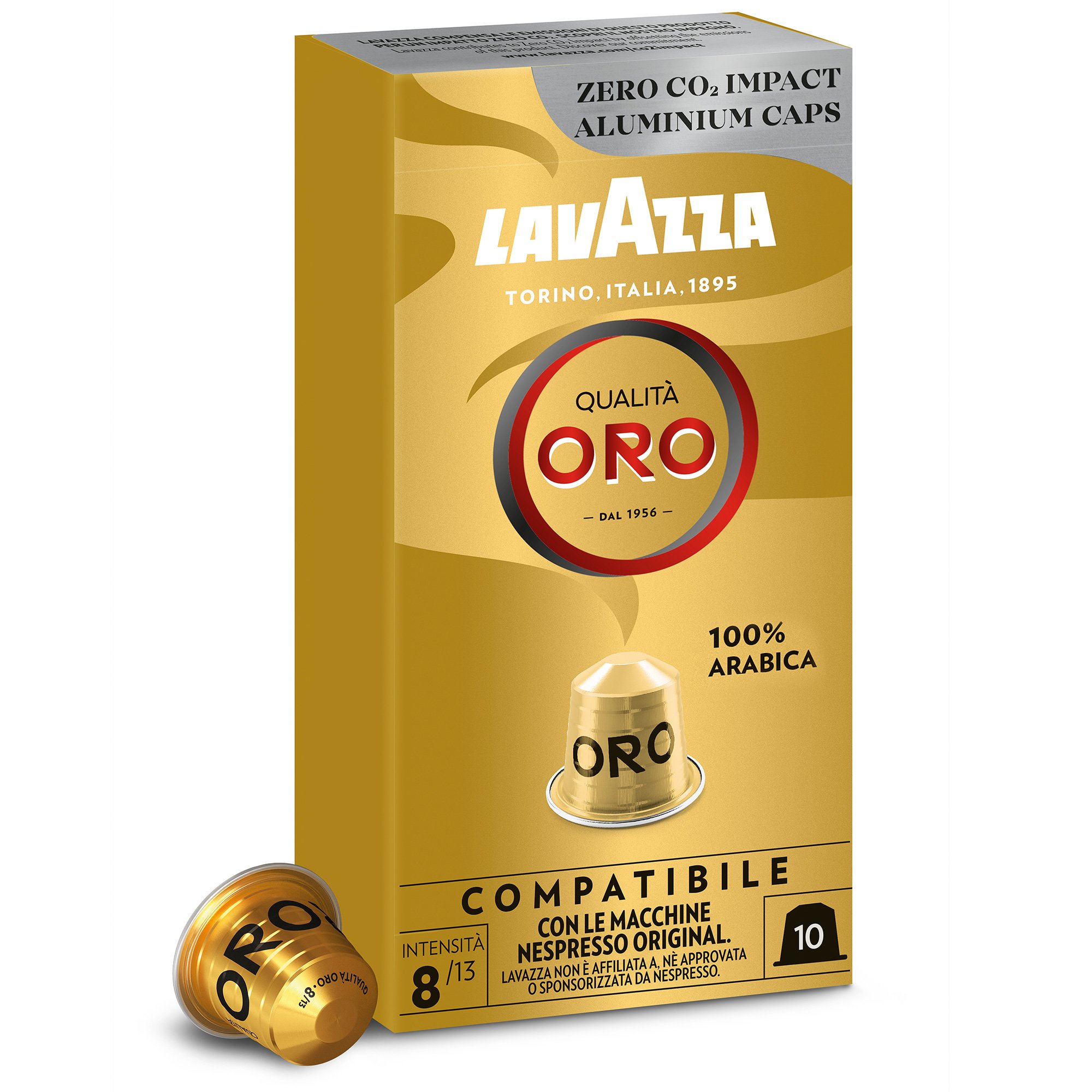 Qualitã  Oro Kaffekapsler, 10 Stk fra Lavazza