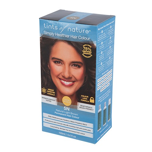 Hårfarve 5n Light Brown   120 Ml     fra Tints Of Nature