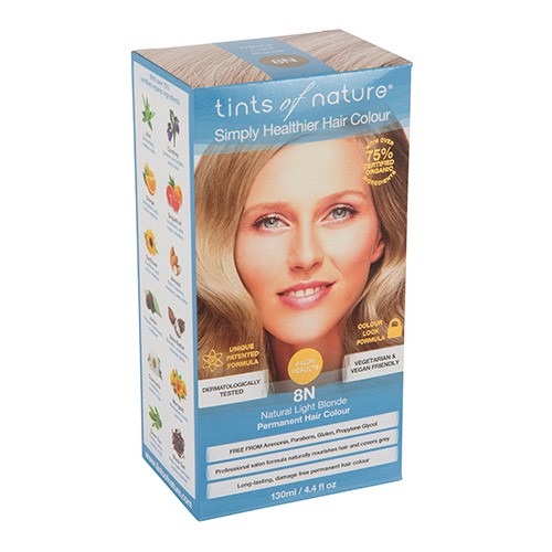 Hårfarve 8n Light Blonde   120 Ml     fra Tints Of Nature