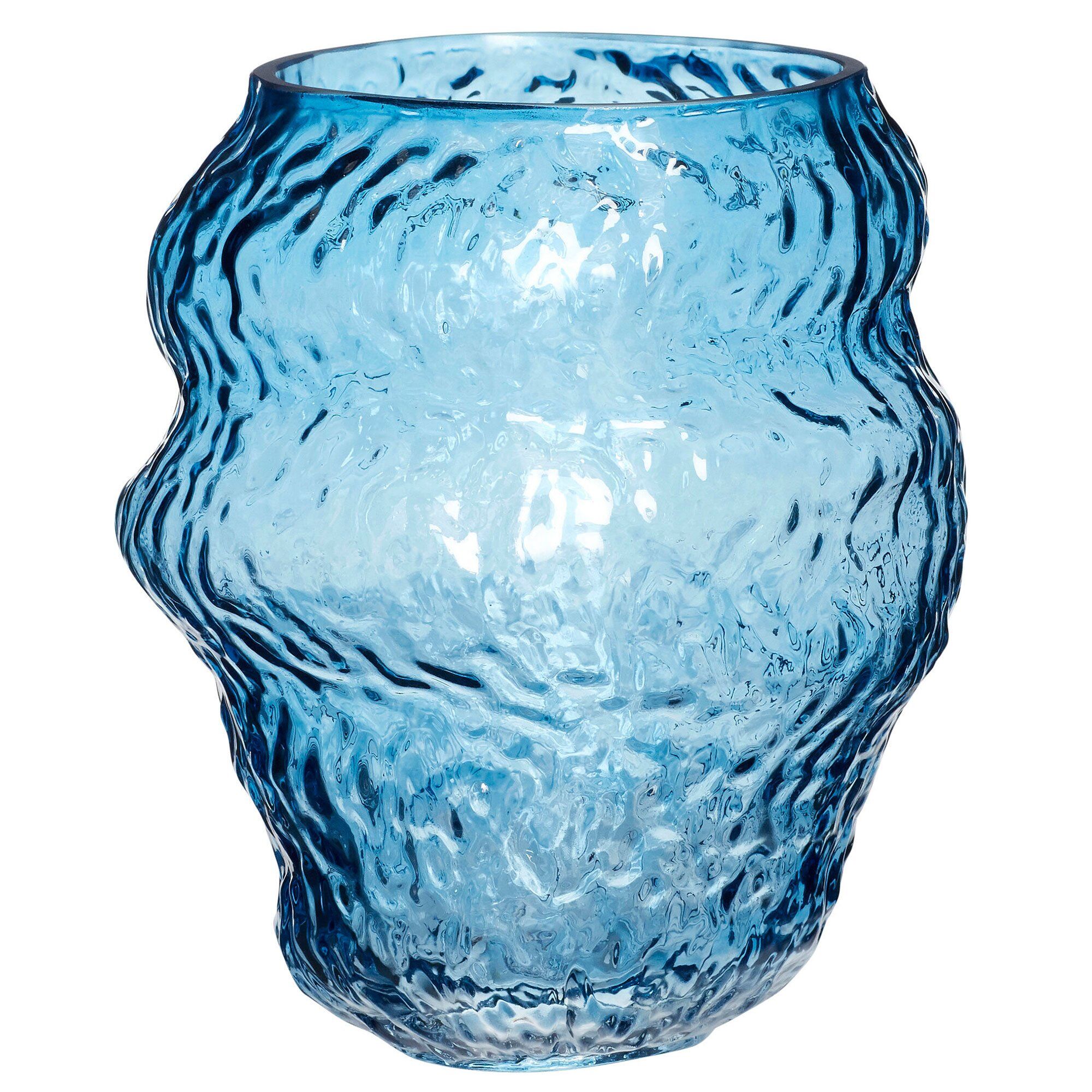 Aurora Vase 18 Cm, Blå fra Hübsch